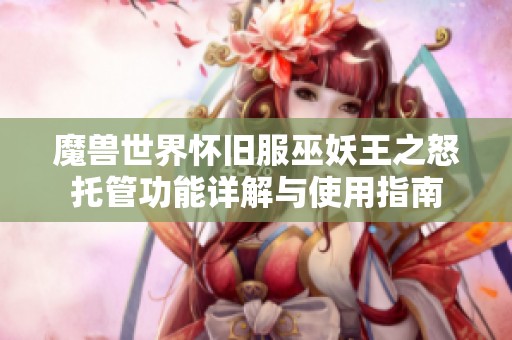 魔兽世界怀旧服巫妖王之怒托管功能详解与使用指南